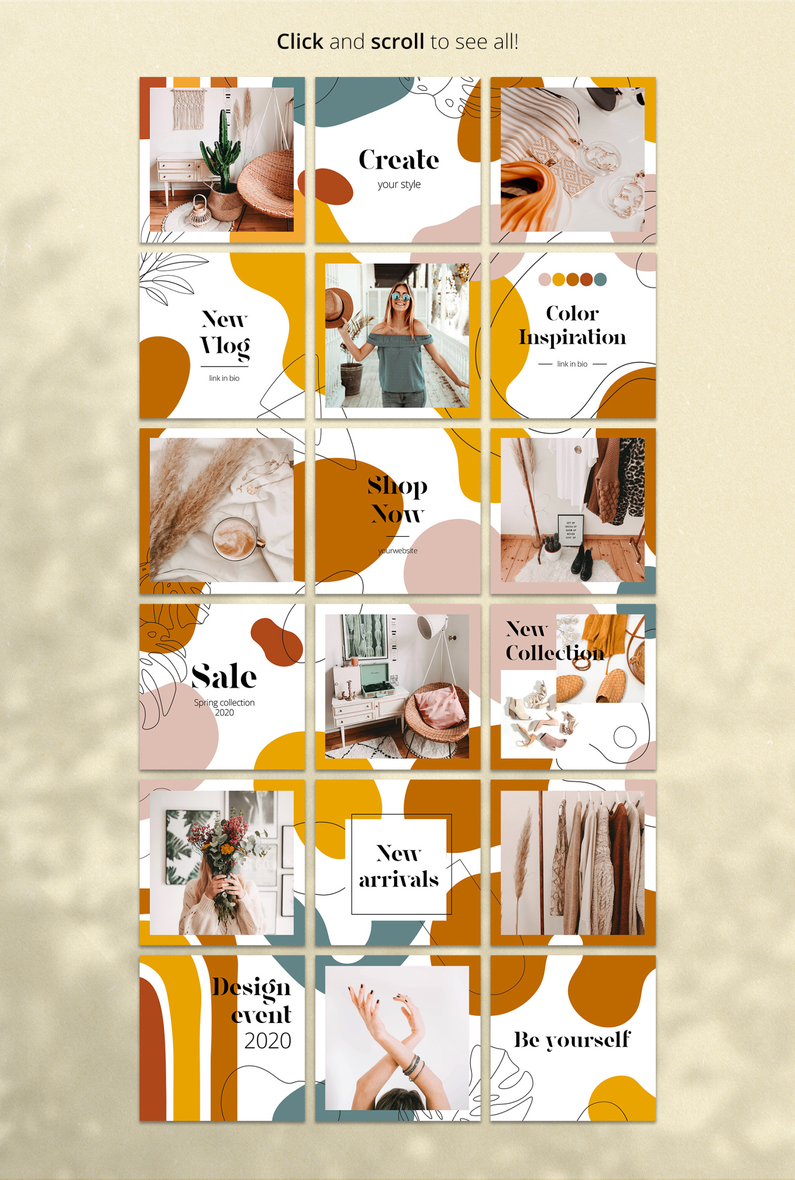 Instagram PUZZLE with shapes & lines Instagram PUZZLE with shapes & lines