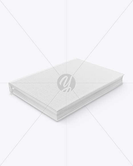 Hardcover Book w/ Fabric Cover Mockup