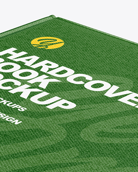 Hardcover Book w/ Fabric Cover Mockup
