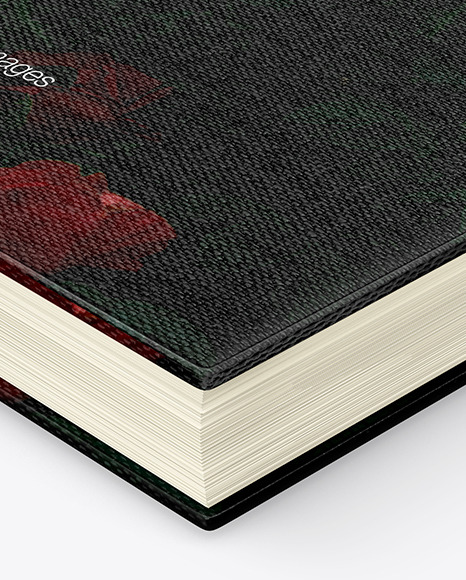 Hardcover Book w/ Fabric Cover Mockup