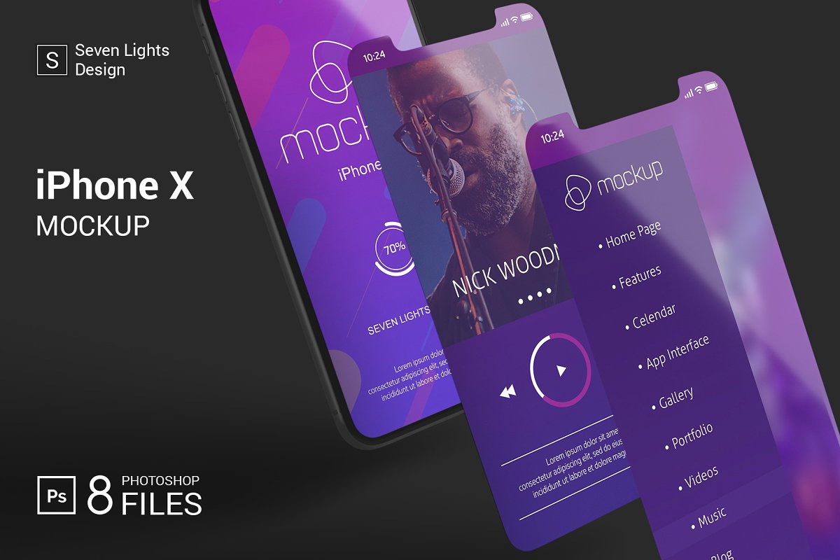 iPhone X Mockup Set