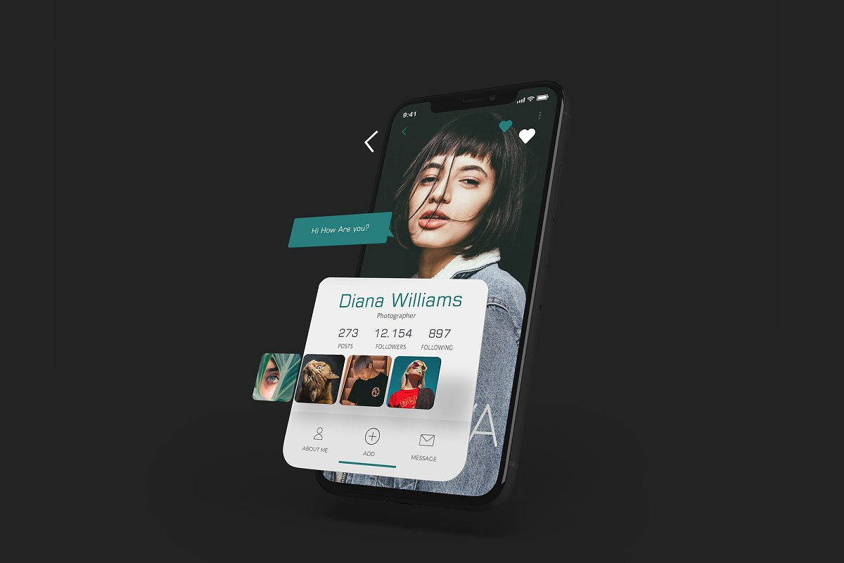 iPhone X Multilayer Mockup Set iPhone X Multilayer Mockup Set