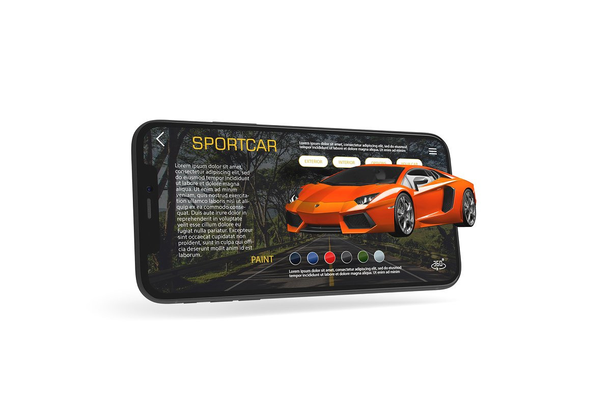 iPhone X Multilayer Mockup Set iPhone X Multilayer Mockup Set