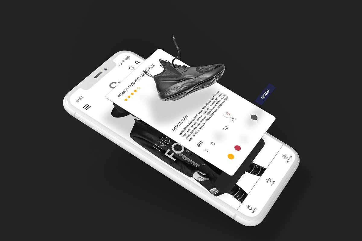iPhone X Multilayer Mockup Set iPhone X Multilayer Mockup Set