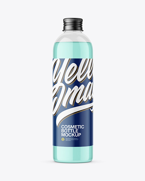 Clear Cosmetic Bottle Mockup