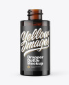 Dark Amber Glass Dropper Bottle Mockup