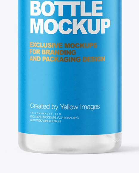 Clear Cosmetic Bottle with Pump Mockup Clear Cosmetic Bottle with Pump Mockup