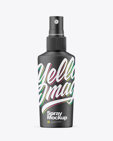 Matte Spray Bottle Mockup