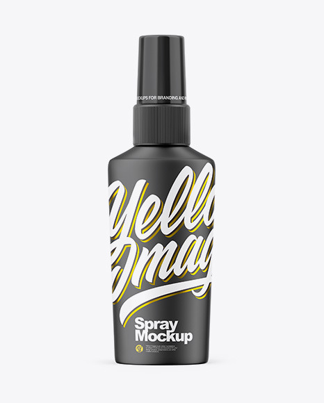 Matte Spray Bottle Mockup