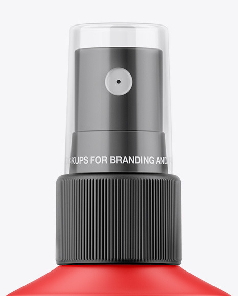 Matte Spray Bottle Mockup