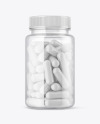 Clear Pills Bottle Mockup