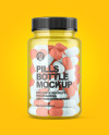 Clear Pills Bottle Mockup