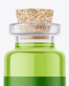 Glass Medical Bottle with Cork Mockup