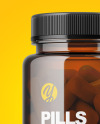 Amber Pills Bottle Mockup Amber Pills Bottle Mockup