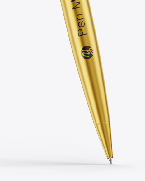 Matte Metallic Pen Mockup