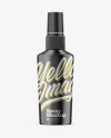 Glossy Metallic Spray Bottle Mockup