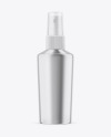 Glossy Metallic Spray Bottle Mockup