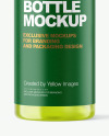 Clear Cosmetic Bottle with Pump Mockup Clear Cosmetic Bottle with Pump Mockup