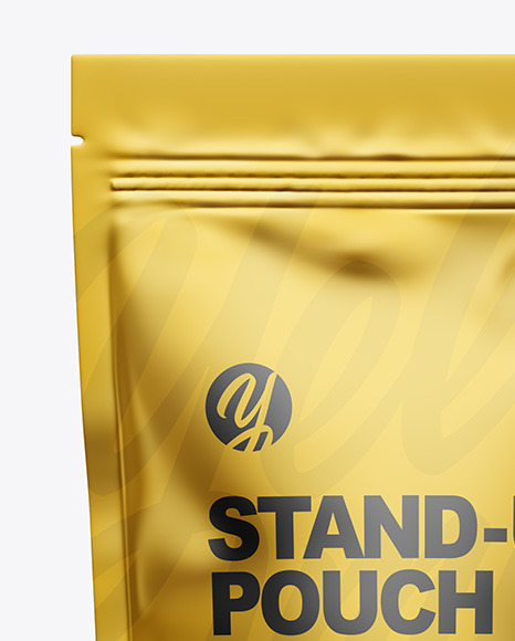 Metallic Stand-up Pouch Mockup