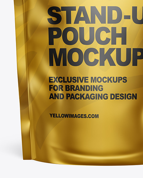 Metallic Stand-up Pouch Mockup