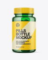 Colored Pills Bottle Mockup