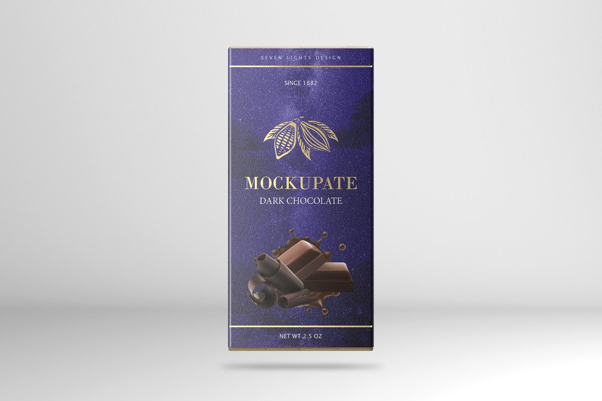 Chocolate Bar Packaging Mockup Chocolate Bar Packaging Mockup