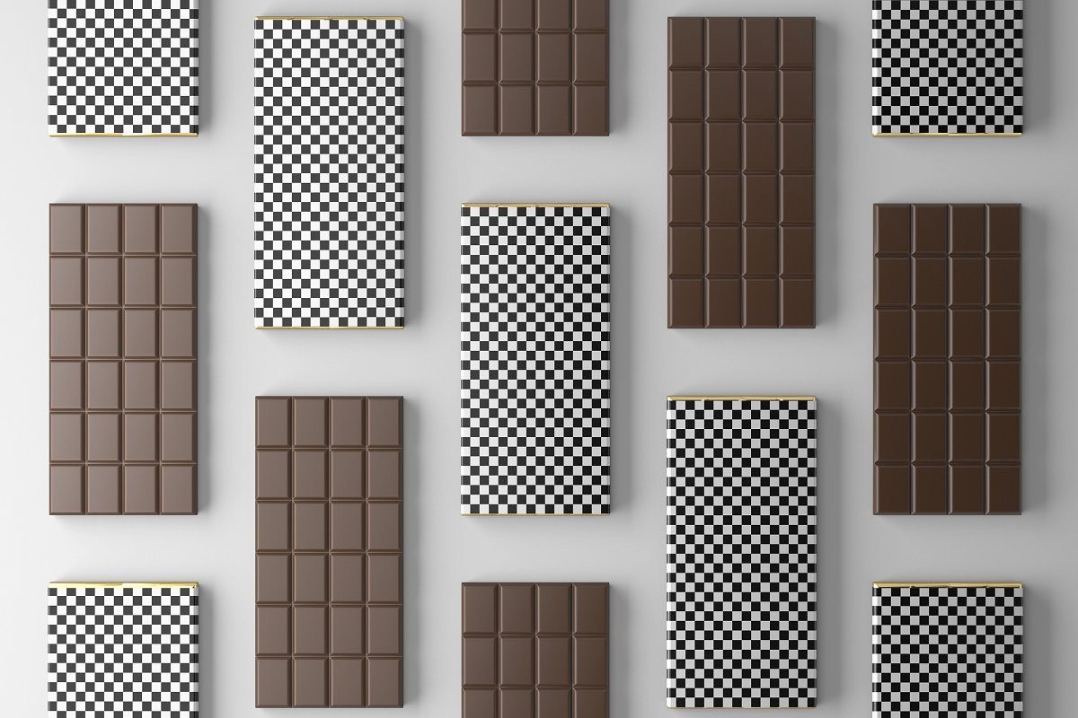 Chocolate Bar Packaging Mockup