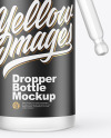 Frosted Glass Dropper Bottle Mockup