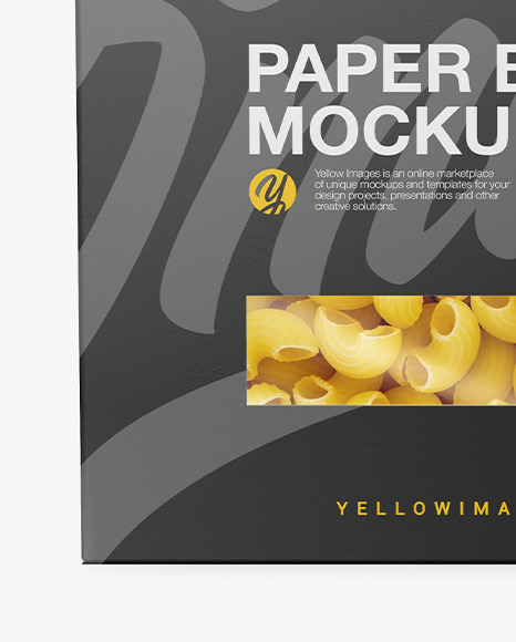 Cellentani Pasta Box Mockup