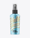 Matte Metallic Spray Bottle Mockup