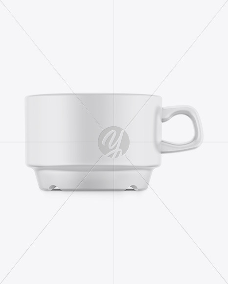 Ceramic Matte Cup Mockup – Front View