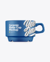 Ceramic Matte Cup Mockup – Front View