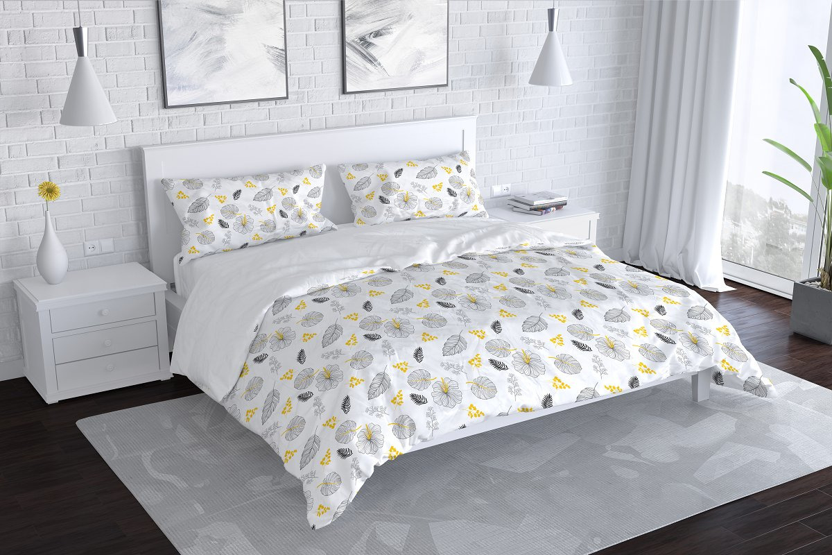 Bedroom and Bed Linen Mockup Set