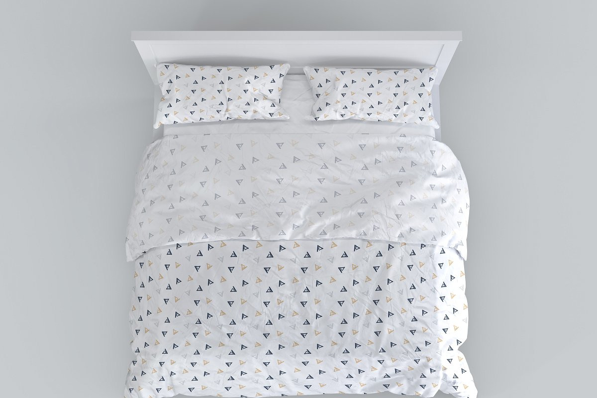 Bedroom and Bed Linen Mockup Set Bedroom and Bed Linen Mockup Set