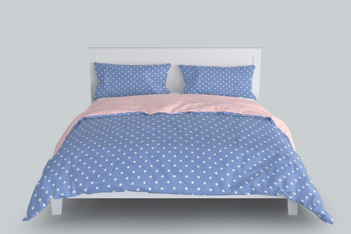 Bedroom and Bed Linen Mockup Set Bedroom and Bed Linen Mockup Set