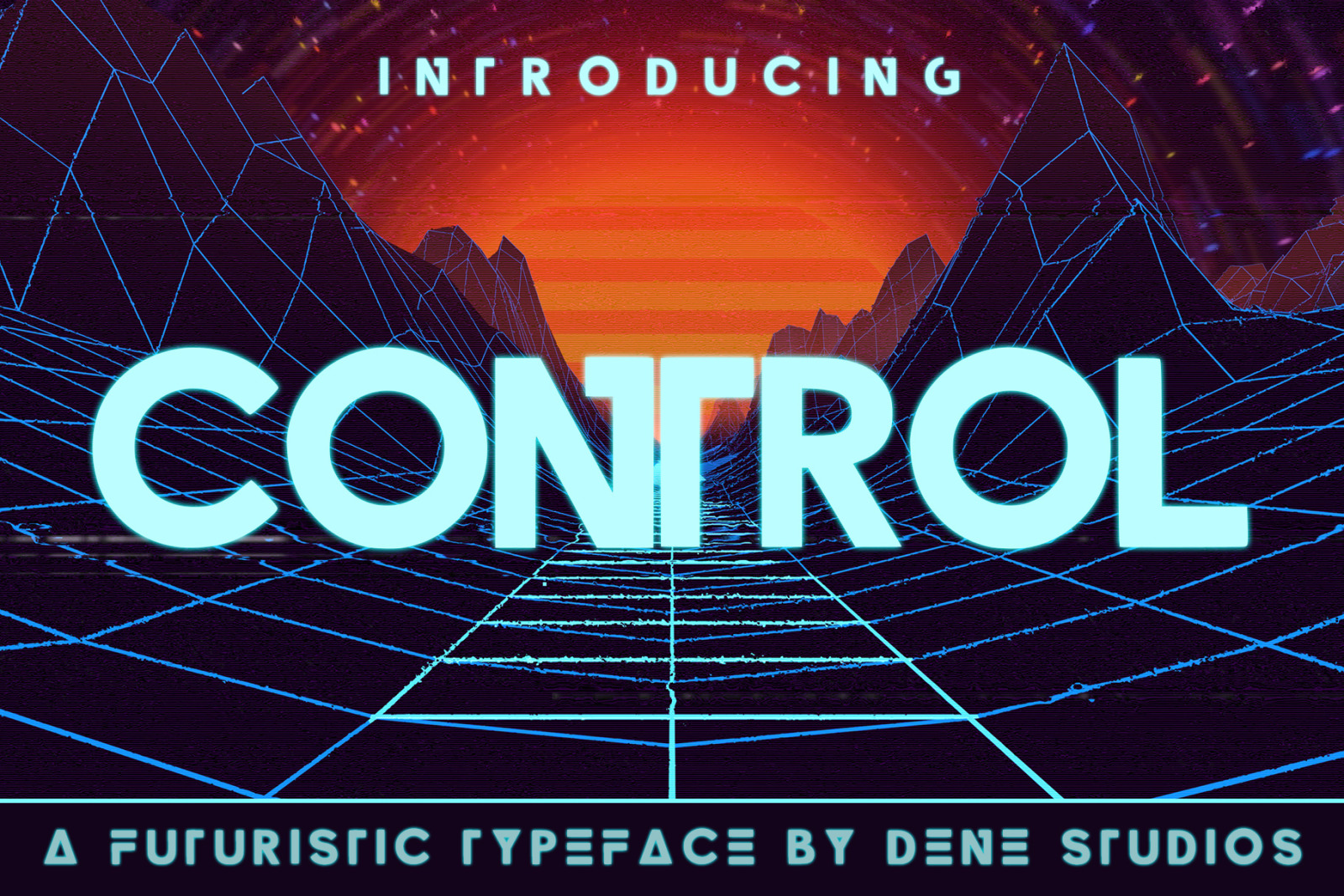 CONTROL - A Futuristic Typeface