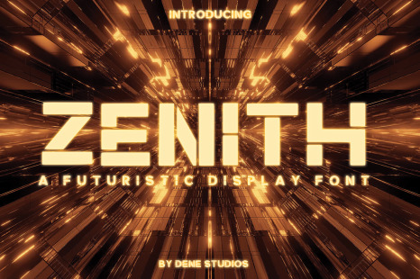 Zenith - a futuristic typeface - Alien