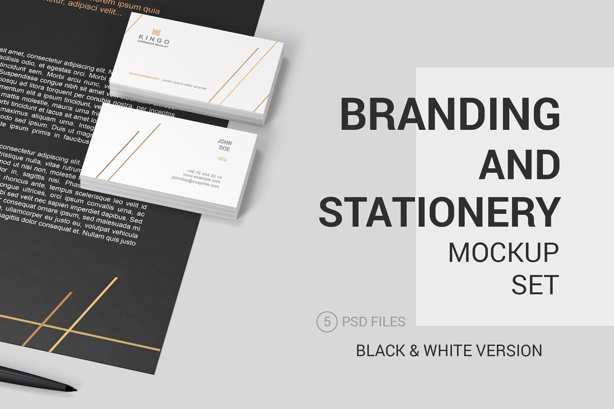 Stationery Branding Mockup Set Stationery Branding Mockup Set
