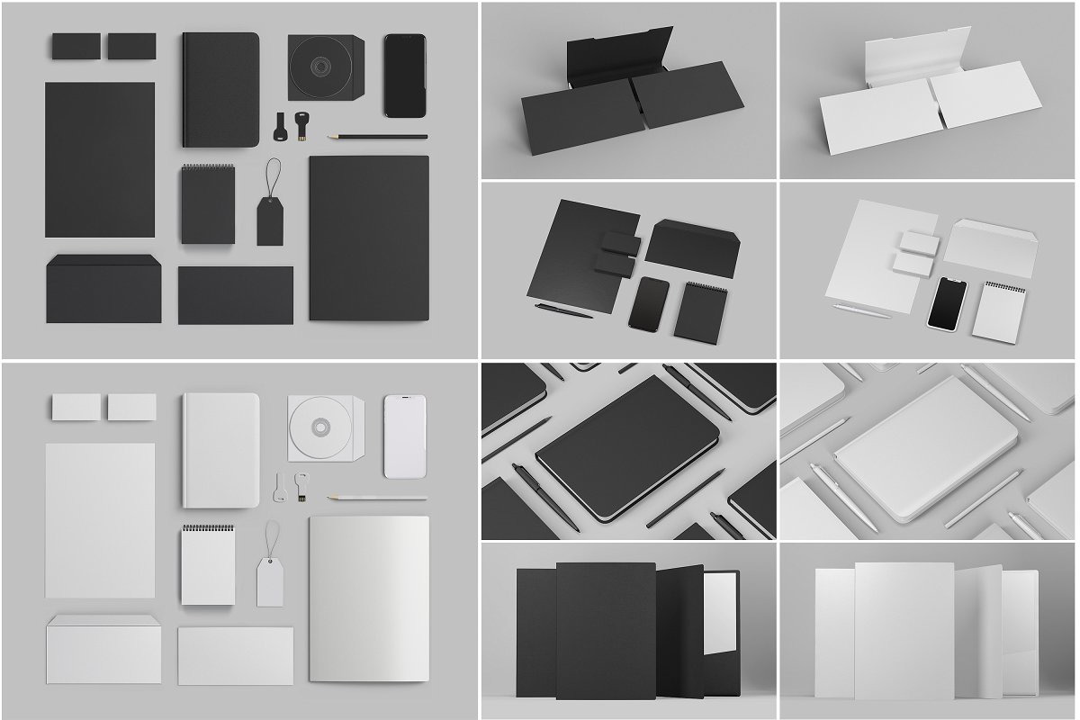 Stationery Branding Mockup Set Stationery Branding Mockup Set
