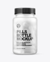 Frosted Pills Bottle Mockup