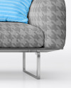 Sofa Cover and Throw Pillows Set Mockup