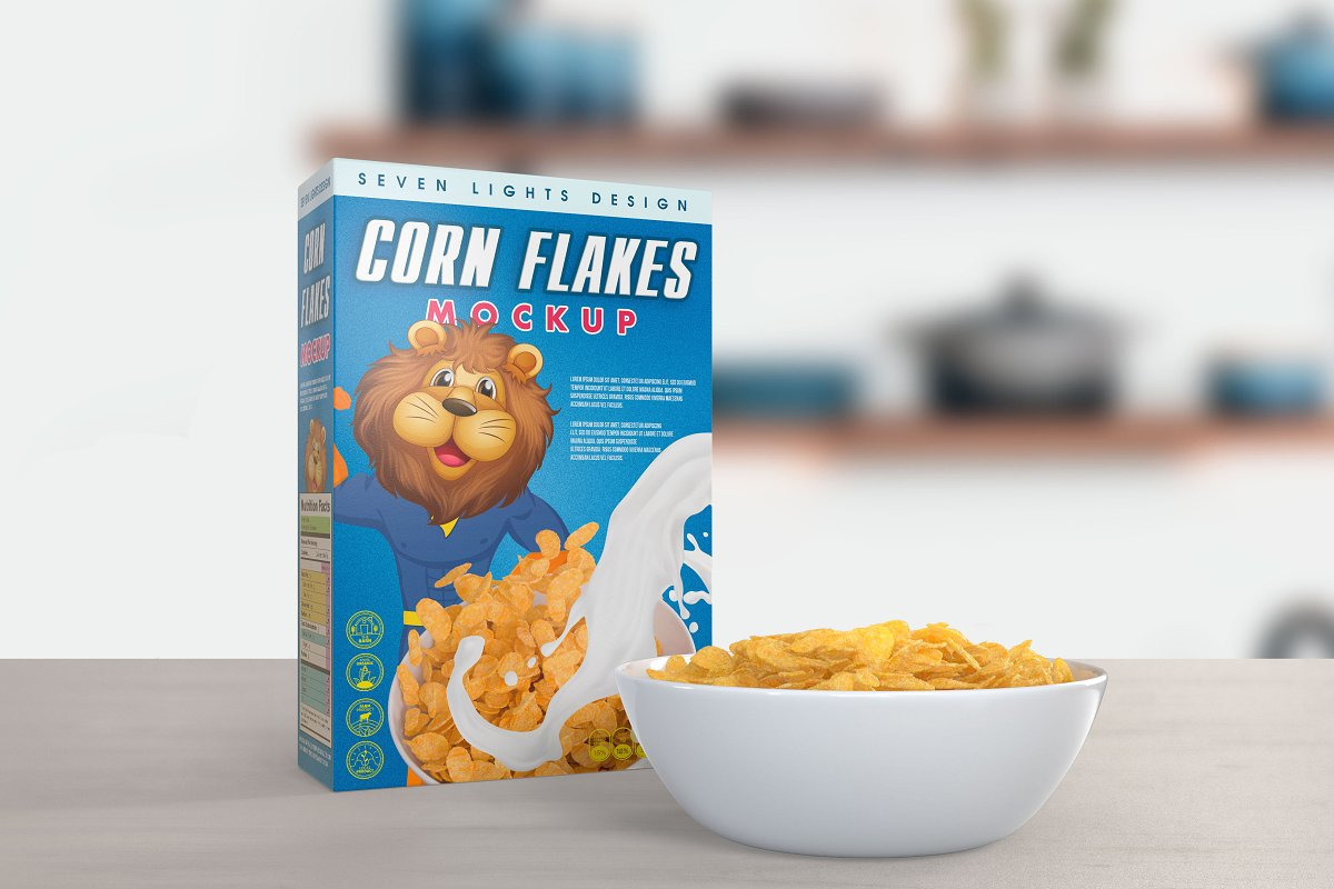 Cereal Package Mockup