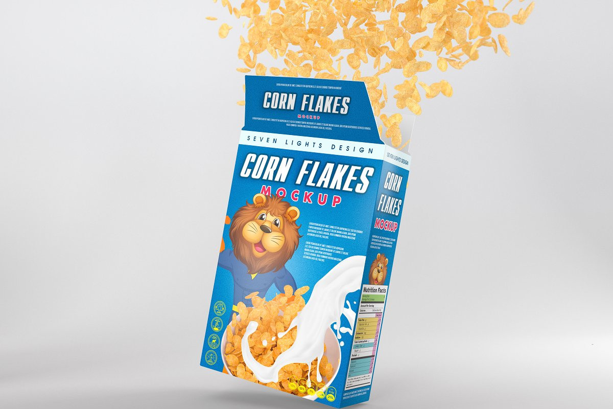 Cereal Package Mockup