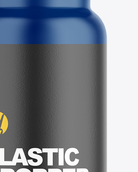 Matte Plastic Dropper Bottle Mockup