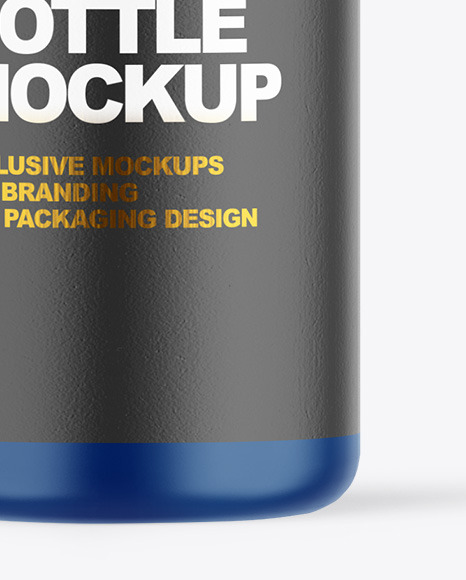 Matte Plastic Dropper Bottle Mockup