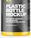 Glossy Plastic Bottle Mockup