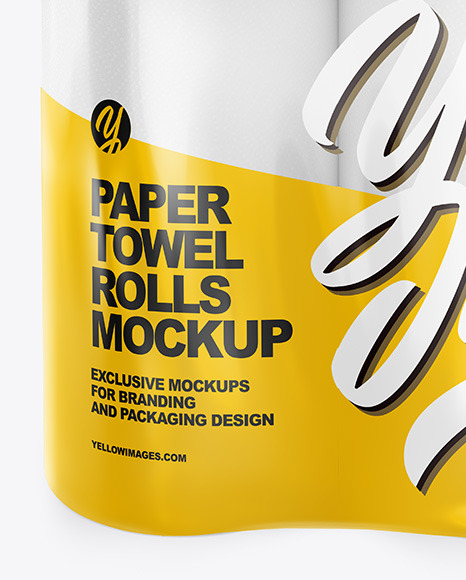 Paper Towel Rolls Mockup