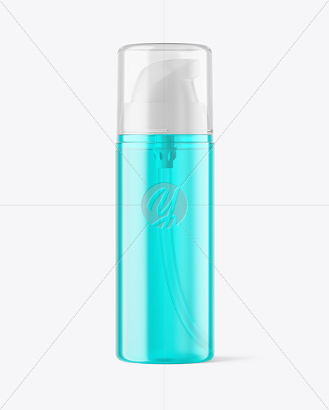 Cosmetic Bottle with Pump Mockup Cosmetic Bottle with Pump Mockup