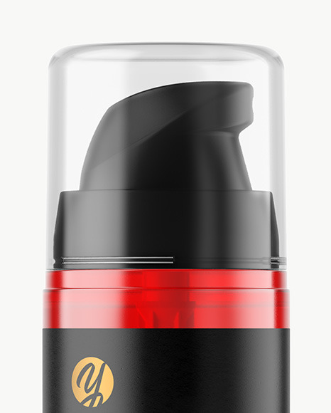 Cosmetic Bottle with Pump Mockup