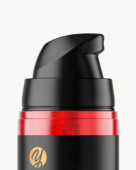 Cosmetic Bottle with Pump Mockup